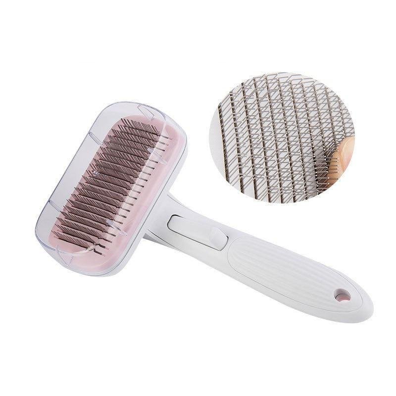 Fine Needle Comb - Automatic Hair Remover Grooming Brush for Dogs & Cats - Pets Perfect
