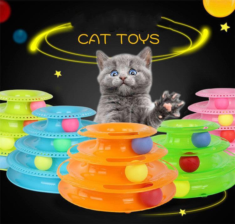 Interactive Cat Ball Tower Tracks Toy - Fun And Engaging Playtime For Your Feline Friend - Pets Perfect