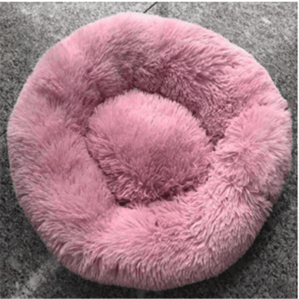 Luxuriously Cozy Round Plush Cat Mattress - Pets Perfect
