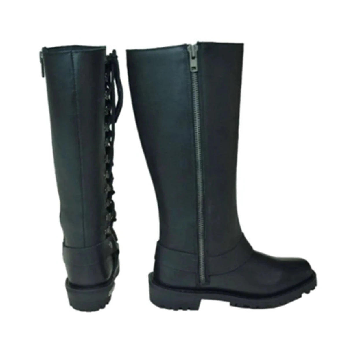 12000.00 - Ladies Motorcycle Biker Leather Boots - Pets Perfect