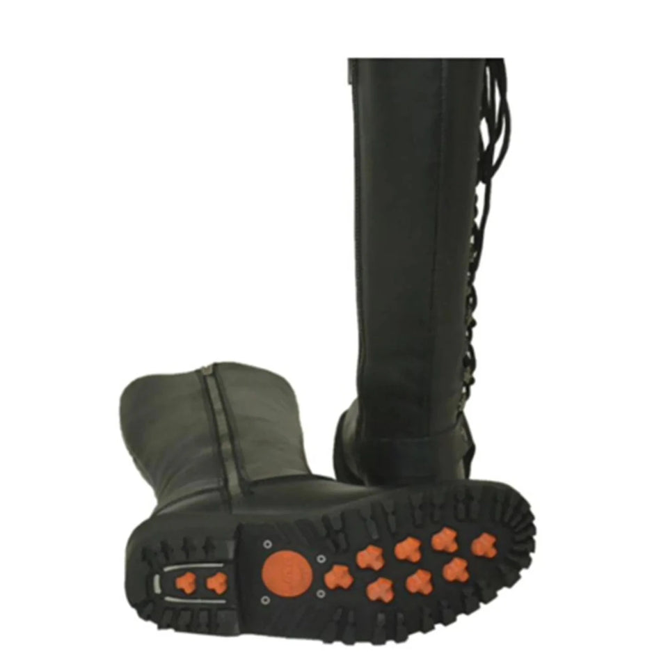 Ladies Motorcycle Biker Leather Boots, view 6