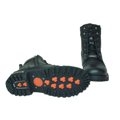 12002.00 - Ladies Motorcycle Biker Leather Boots - Pets Perfect