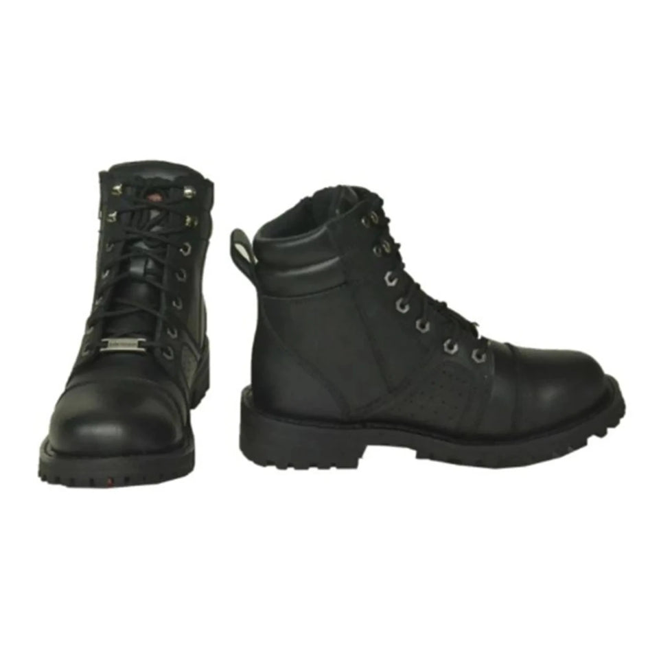 Ladies Motorcycle Biker Leather Boots, view 15