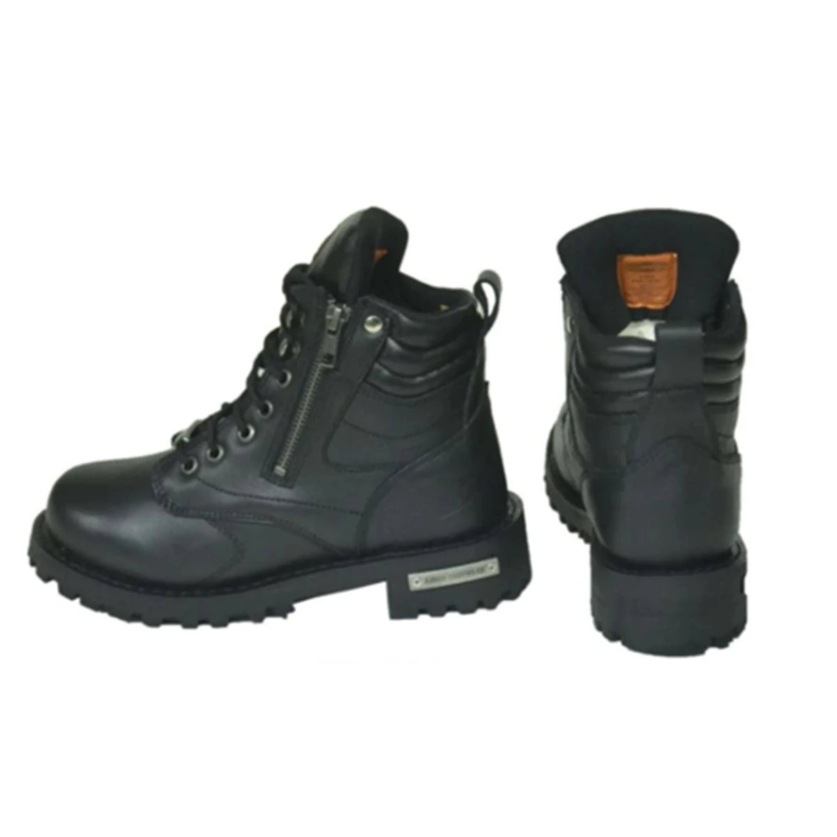 12003.00 - Ladies Motorcycle Biker Leather Boots - Pets Perfect