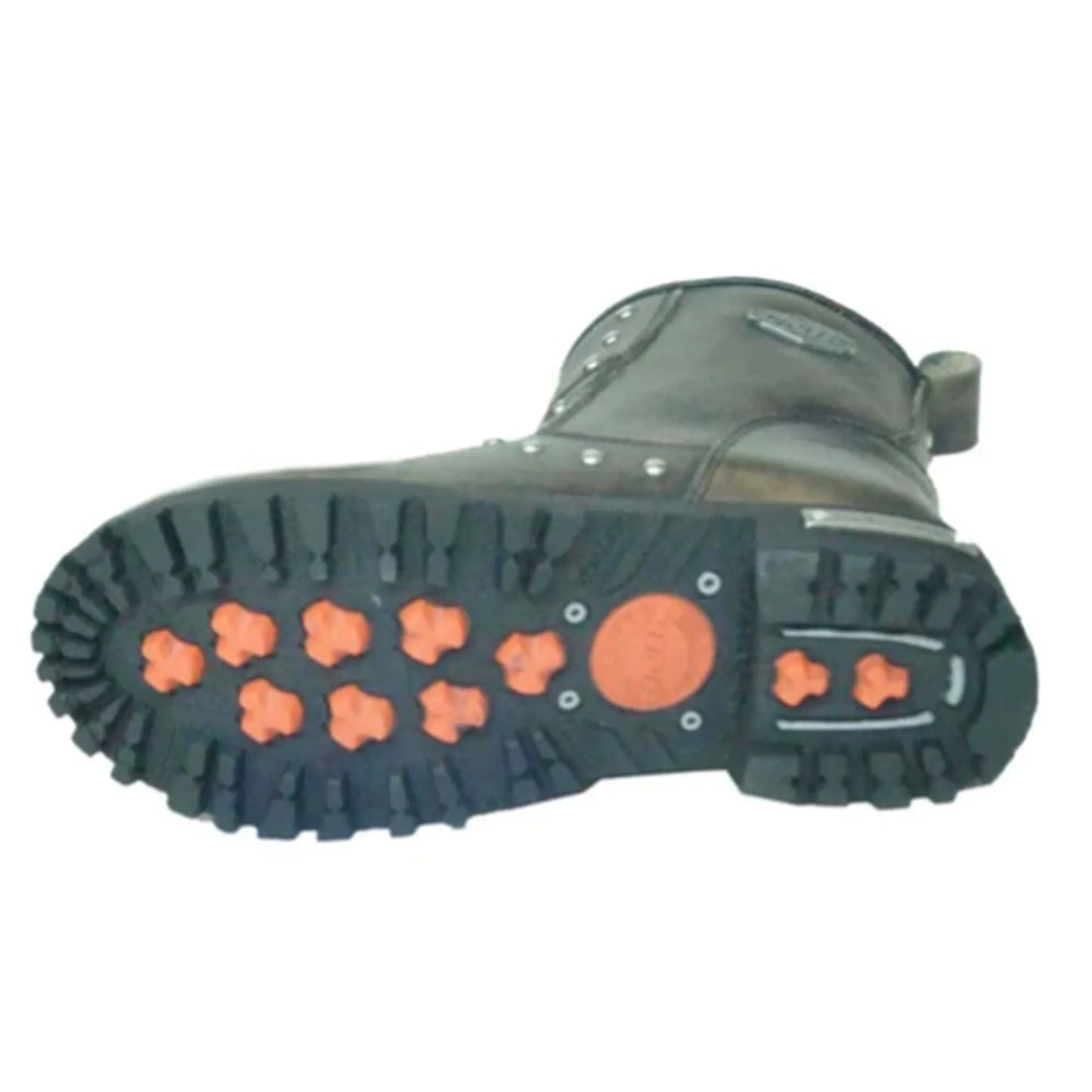 12007.BR - Ladies Motorcycle Biker Leather Boots - Pets Perfect