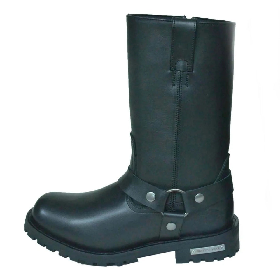 Ladies Motorcycle Biker Leather Boots, view 12