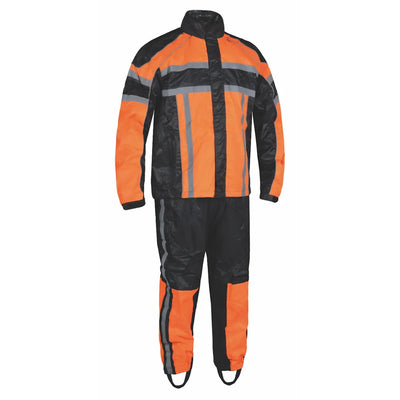 2714.16 - Mens Orange Textile Rainsuit