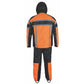 2714.16 - Mens Orange Textile Rainsuit with black accents designed for outdoor protection and visibility