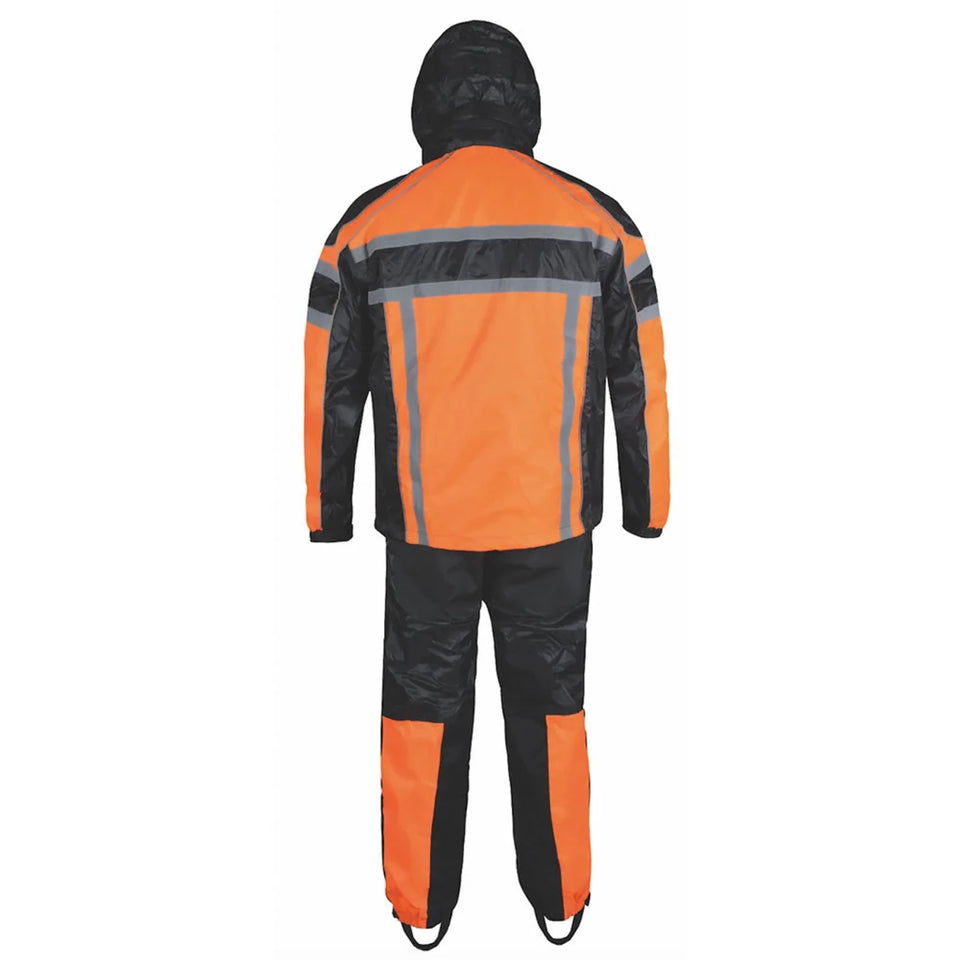 2714.16 - Mens Orange Textile Rainsuit, view 11