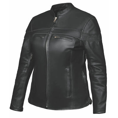 6537.GO - Ladies Premium Leather Jacket, Black/1