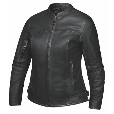 6557.ng - Ladies Premium Leather Jacket, Black/1