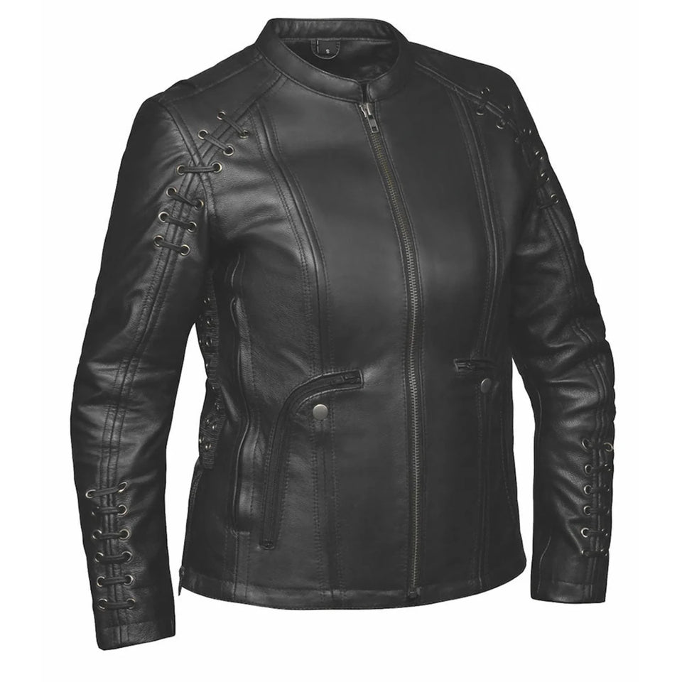 6564.00 - Ladies Premium Leather Jacket, Black/1