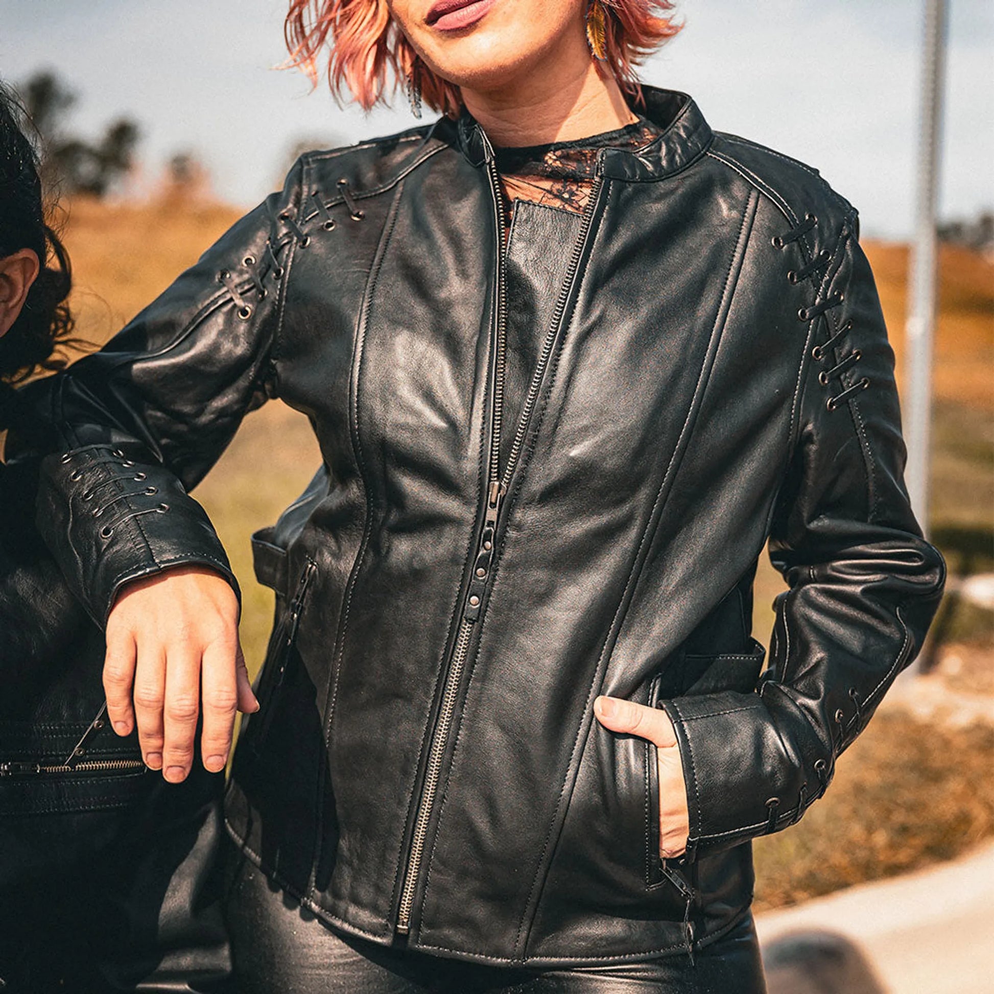 6564.00 - Ladies Premium Leather Jacket - Pets Perfect