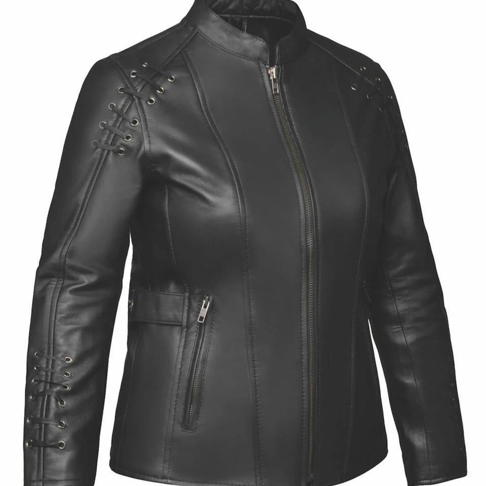 6829.00 - Ladies Premium Leather Jacket, Black/XL, view 4
