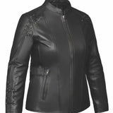6829.00 - Ladies Premium Leather Jacket - Pets Perfect