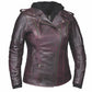 6841.17 - Ladies 3 - in - 1 Leather Jacket - Pets Perfect