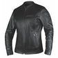6849.00 - LADIES PREMIUM LEATHER JACKET black fitted zippered pockets stylish casual outerwear garment