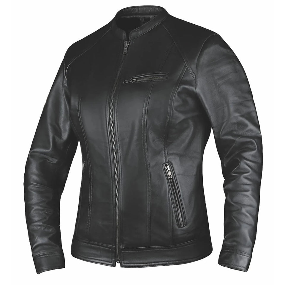 6849.00 - Ladies Premium Leather Jacket, Black/XL, view 4