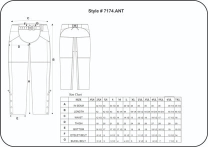 7174.ANT - Ladies Premium Lambskin Leather Chaps - Pets Perfect