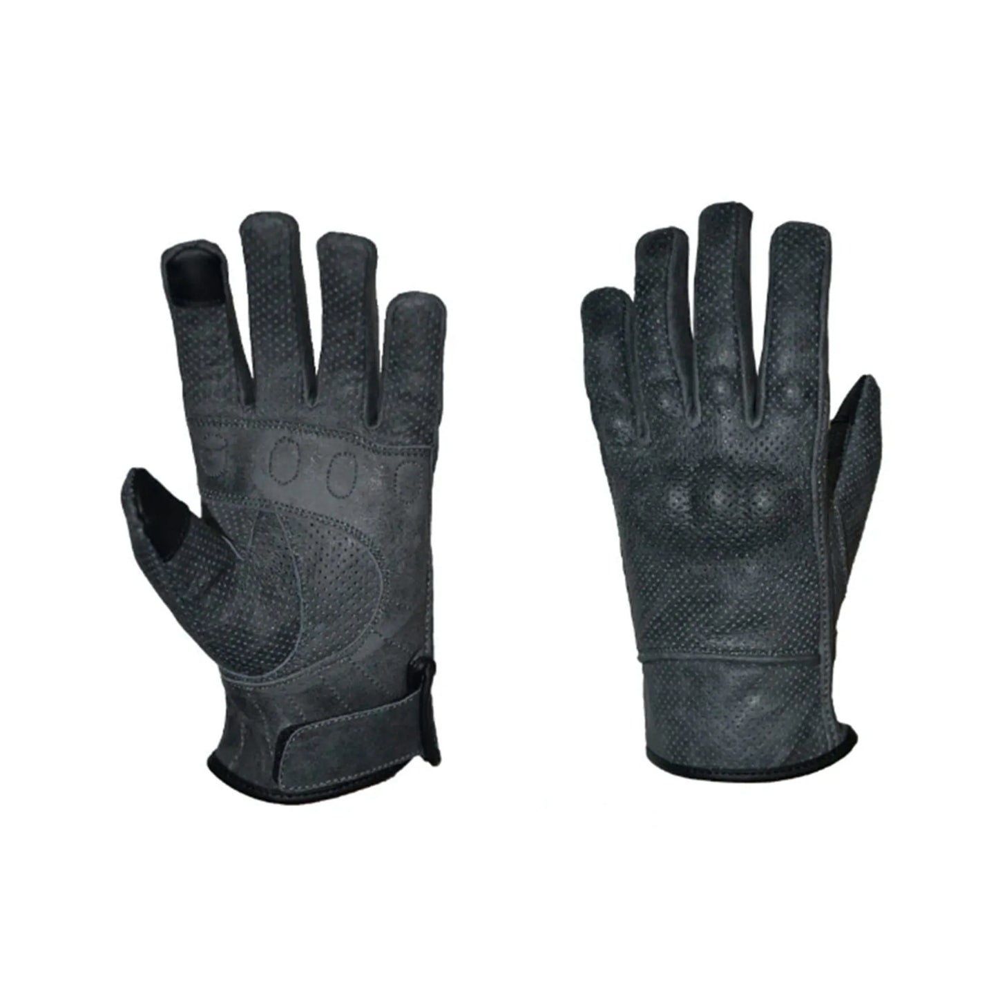 8410.00 - Ladies Full Finger Gloves in black with textured grip and adjustable wrist strap for secure fit