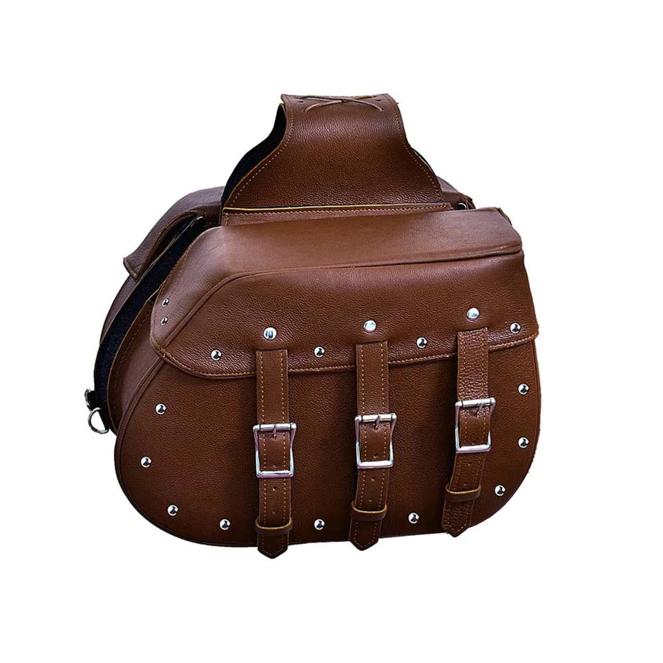 9351.ZP - Leather Saddle Bag, view 3