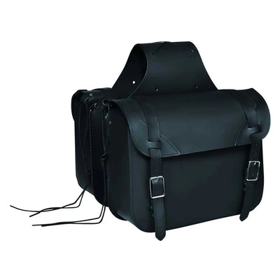 9572.00 - Leather Saddle Bag, Blk/1