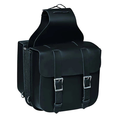 9581.00 - Leather Saddle Bag, Black