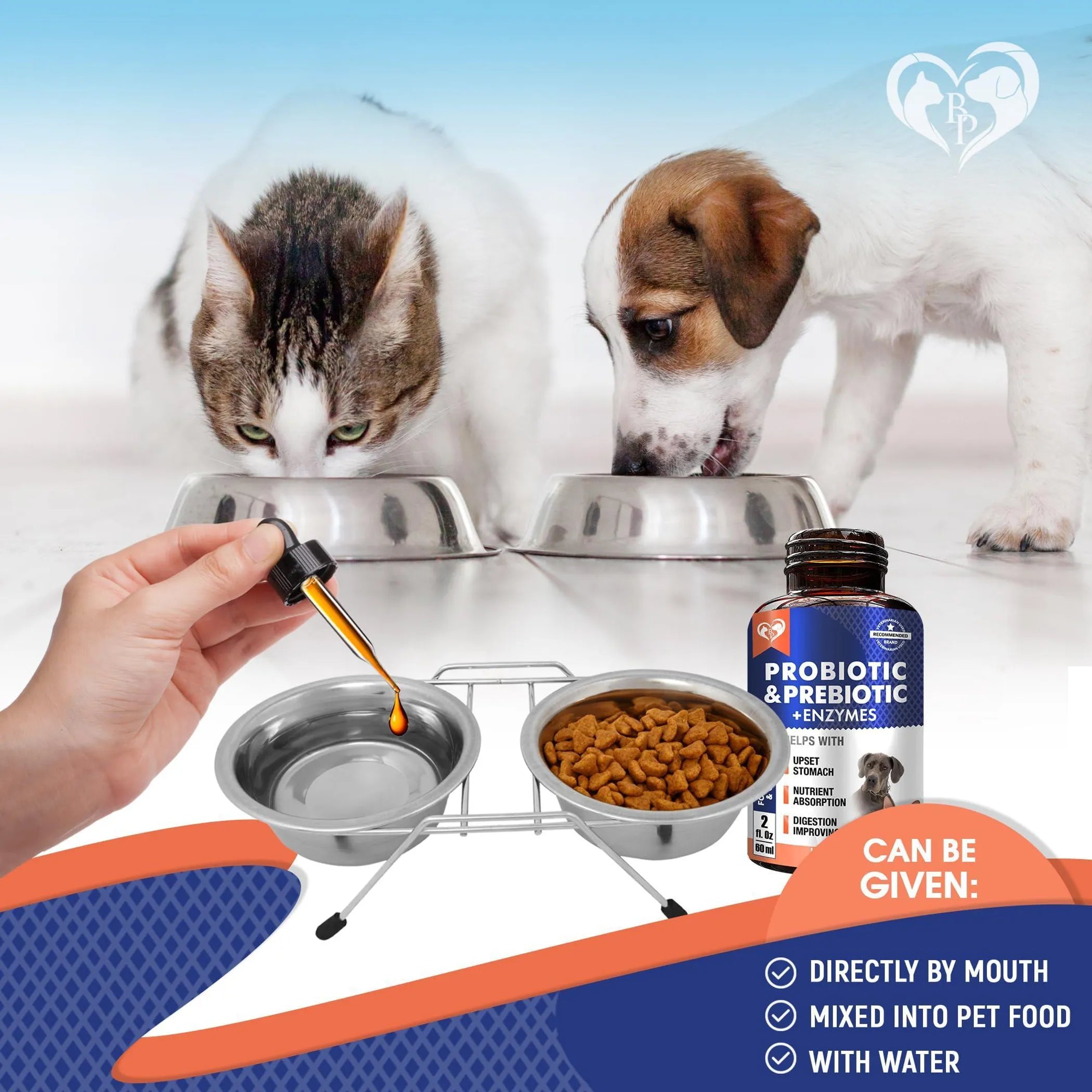 Probiotics & Prebiotics with Enzymes for Dogs and Cats