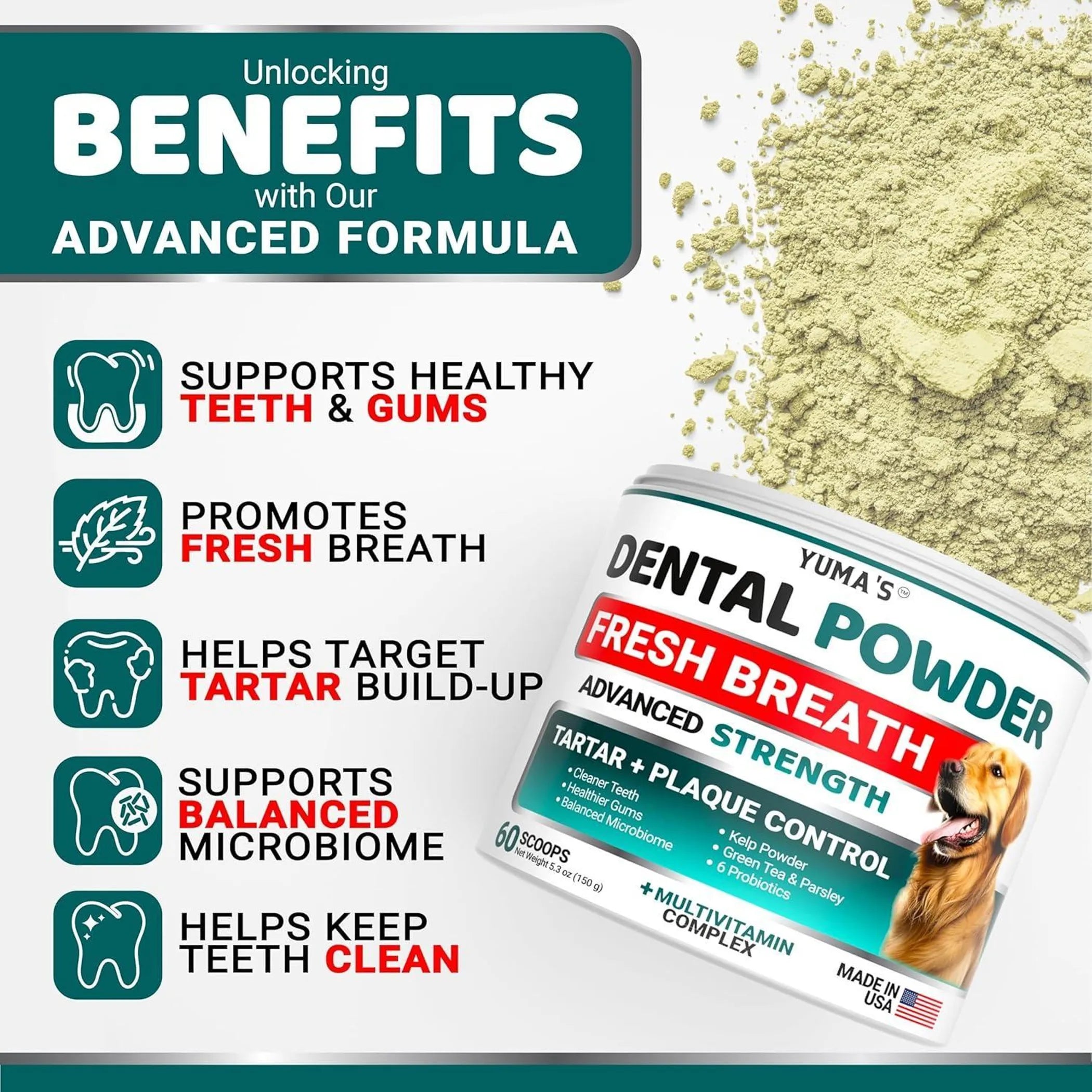 Dog Dental Powder Breath Freshener