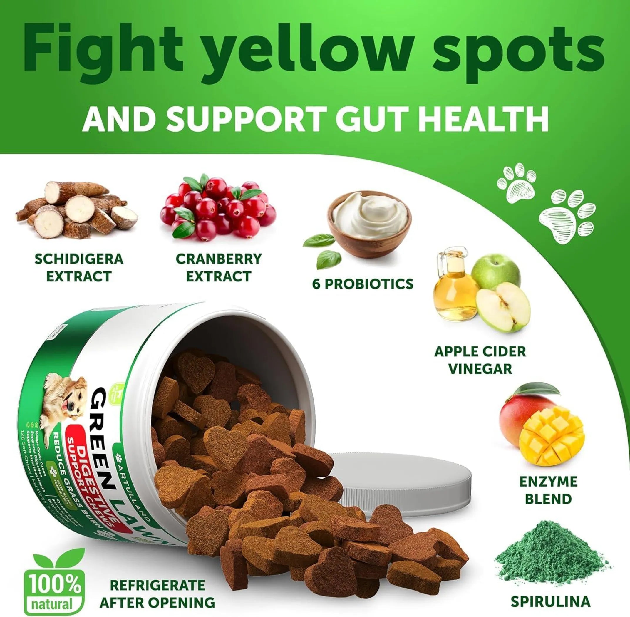 Grass Burn Spot Chews for Dogs