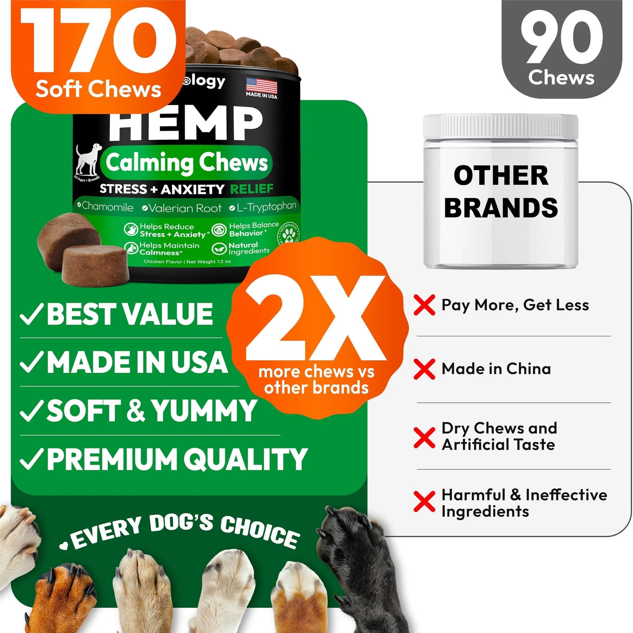 Hemp Calming Chews for Dogs