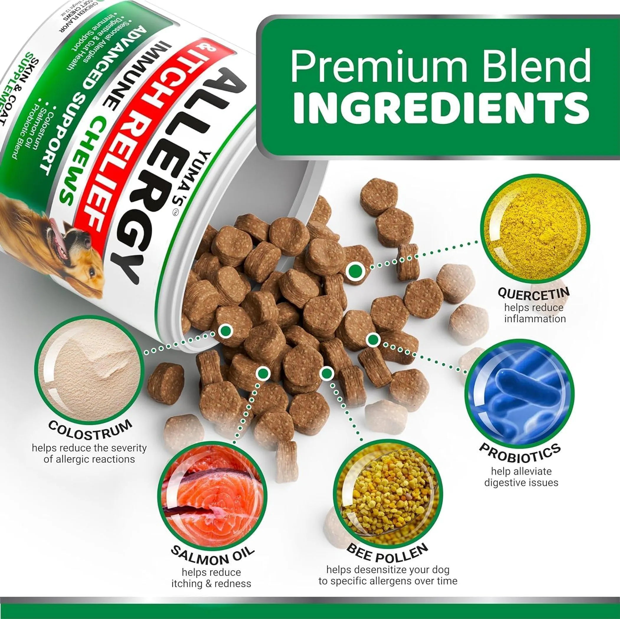 2 Pack Dog Allergy Relief Chews