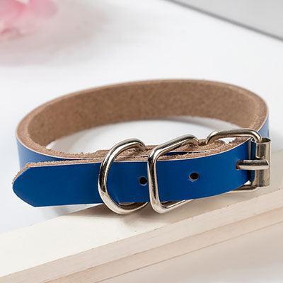 Luxury PU Leather Dog Collar - Durable Adjustable Collar with Secure Buckle - Pets Perfect