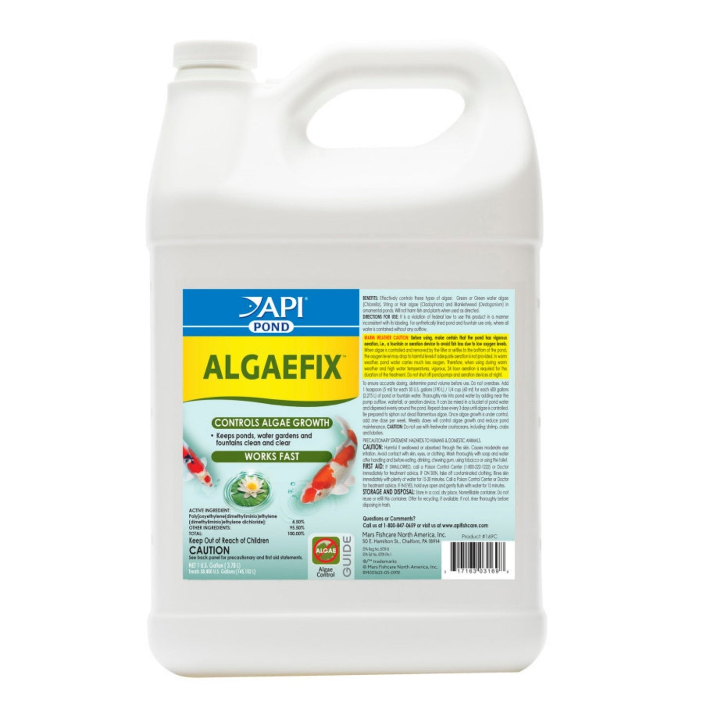API Pond AlgaeFix Algae Control Solution 1ea/1 gal