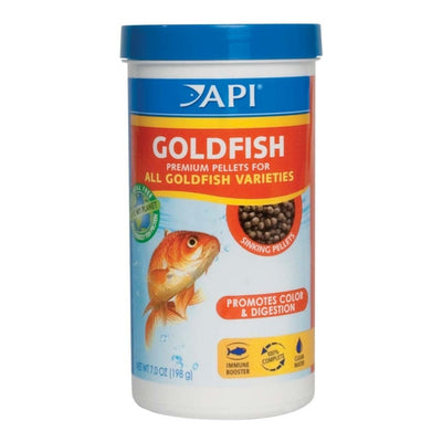 API Goldfish Premium Sinking Pellets Fish Food, 7 oz