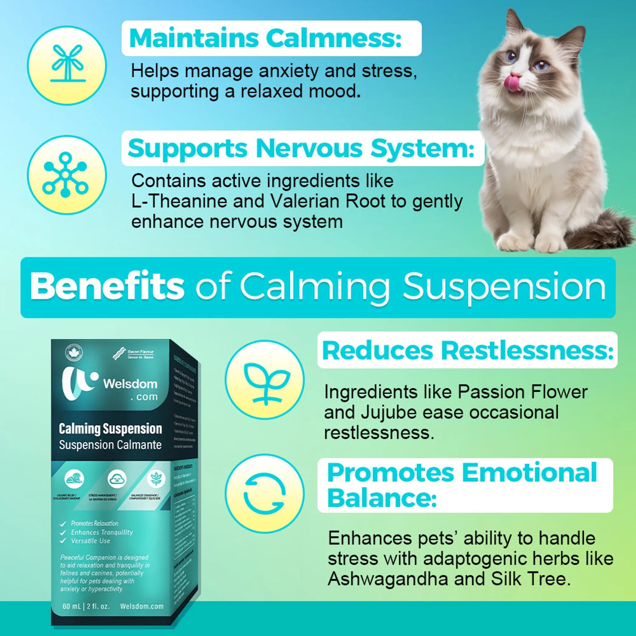 Paws & Calm! Canadian Calming Comfort Drops  60mL
