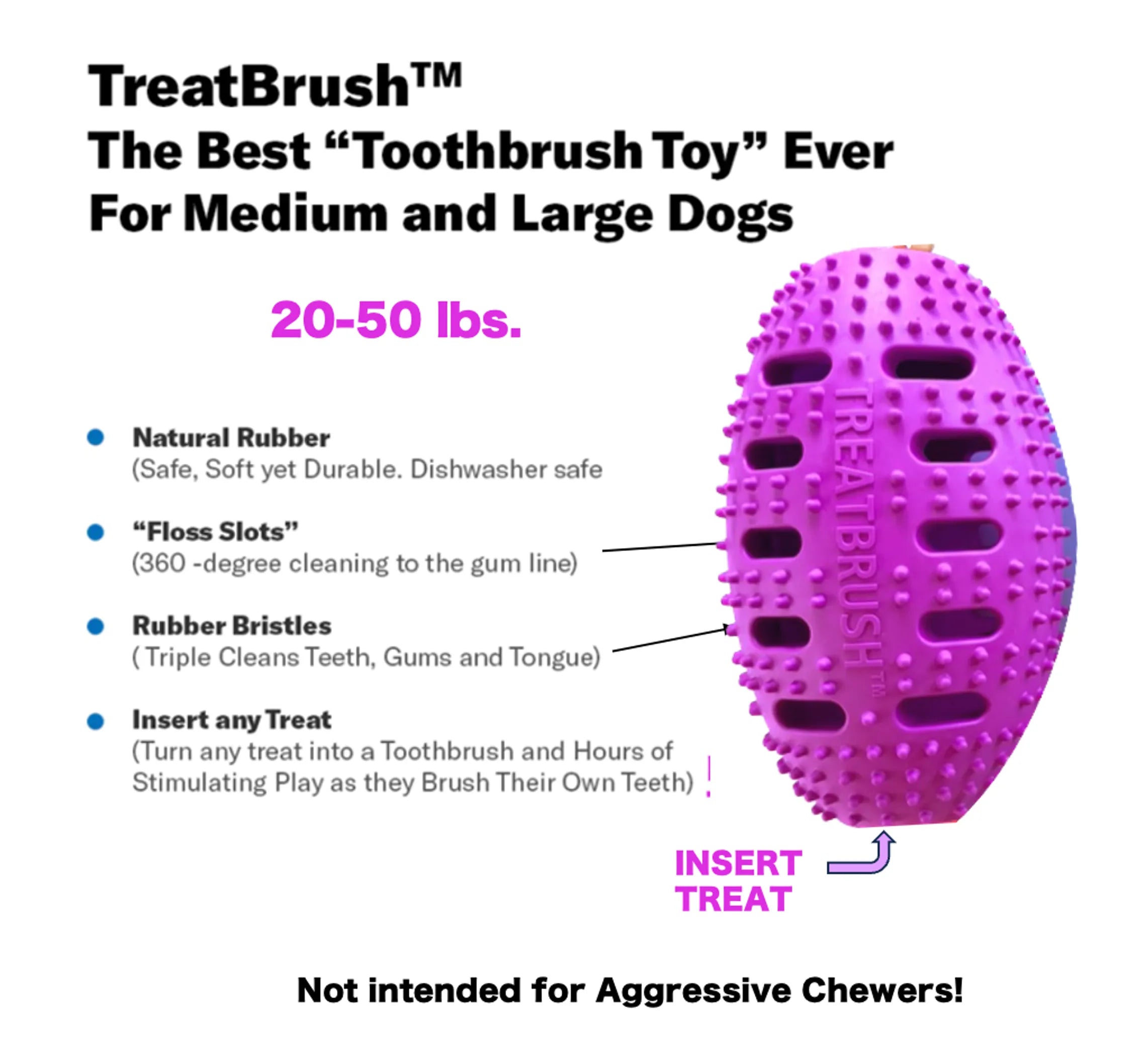 Natural Rubber Football Oral Care Toy