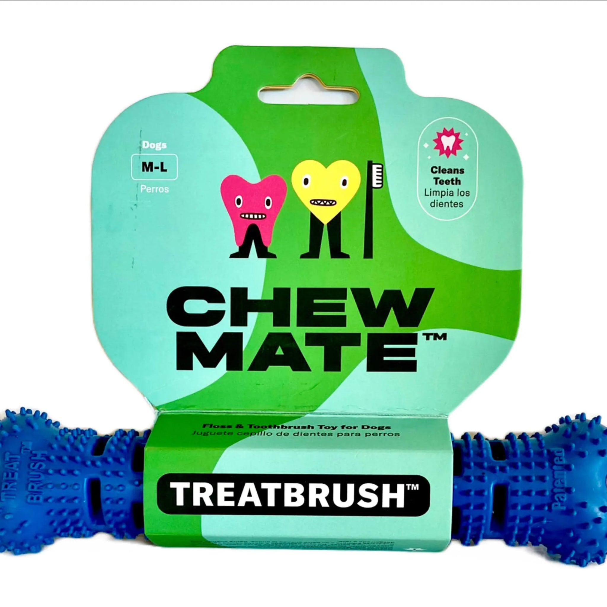 Natural Rubber Bone Toothbrush Toy