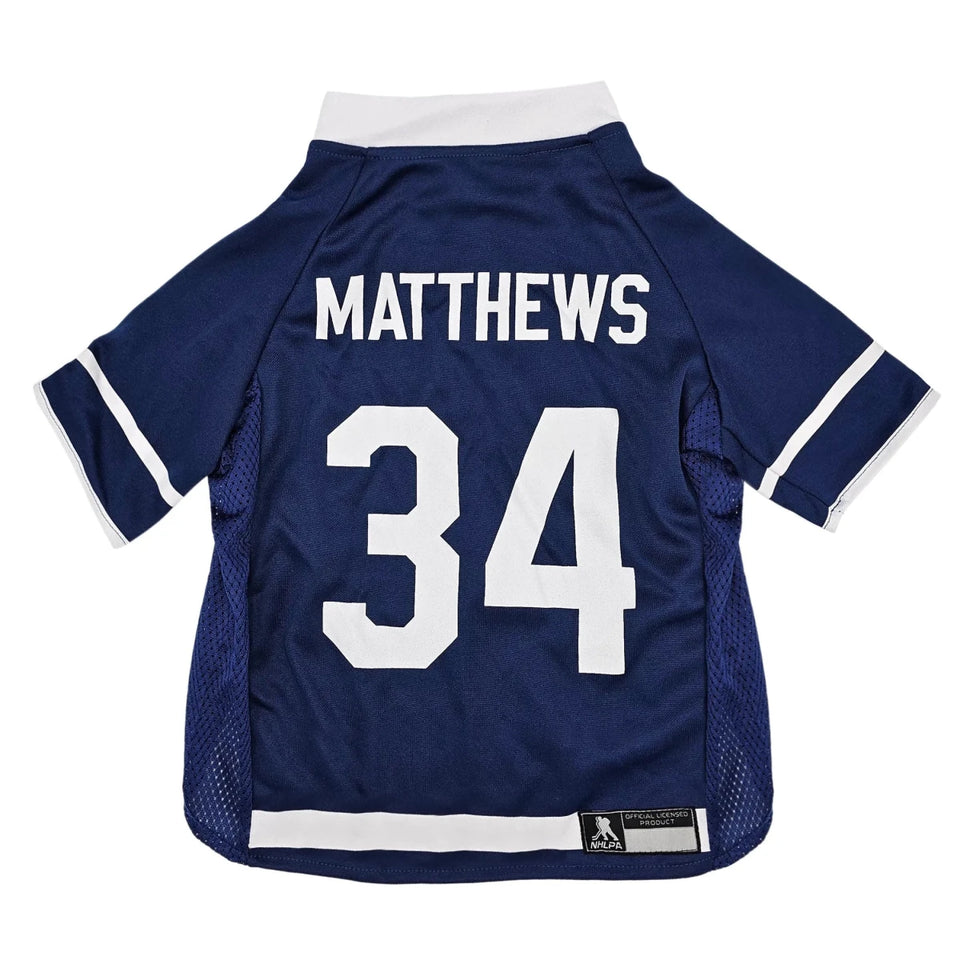 Auston Matthews NHLPA Dog Jersey - Pets First, LG/1
