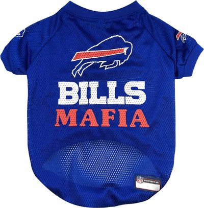 Buffalo Bills NFL Raglan Dog Jersey by Pets First, LG/1