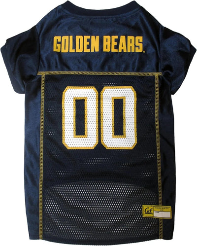 Cal Golden Bears Mesh Jersey for Dogs - NCAA Licensed Pet Apparel, SM/1