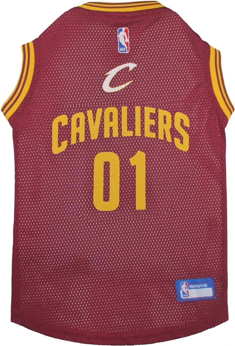 Cleveland Cavaliers Basketball Mesh Dog Jersey by Pets First, XS/1, view 5