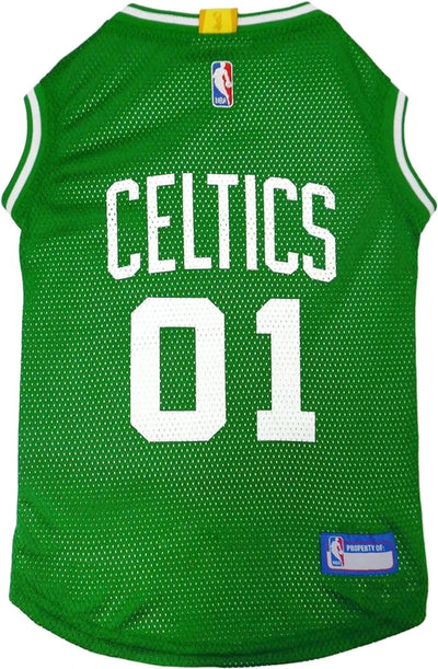 Boston Celtics NBA Mesh Dog Jersey by Pets First, LG/1