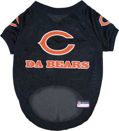 Chicago Bears NFL Raglan Dog Jersey by Pets First, LG/1