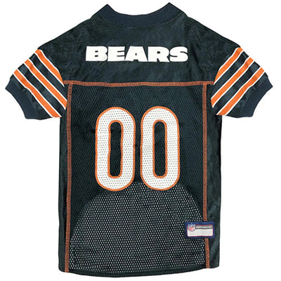 Chicago Bears Striped Mesh Jersey for Dogs - NFL Licensed Pet Apparel, 3 XL/1