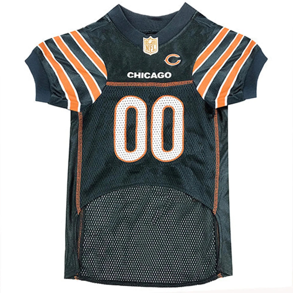 Chicago Bears Striped Mesh Jersey for Dogs - NFL Licensed Pet Apparel, view 11