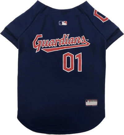 Cleveland Guardians Dog Jersey - Pets First MLB Licensed Pet Jersey, LG/1