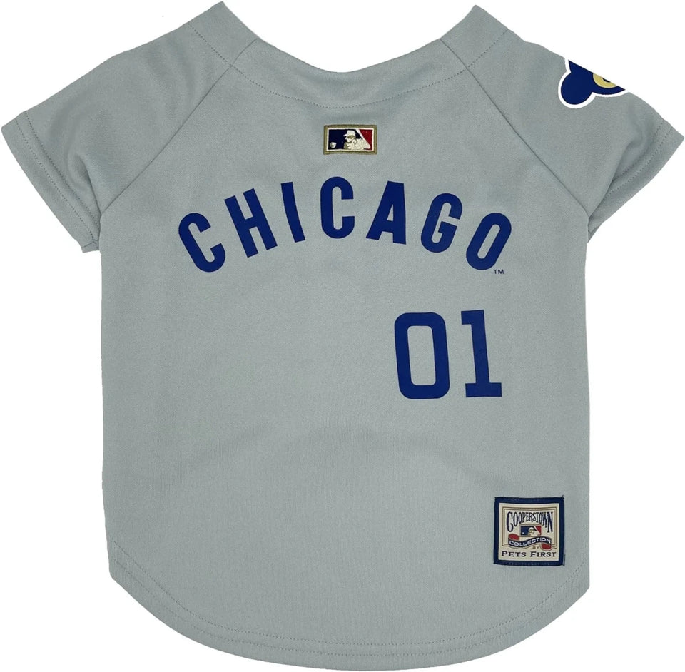 Chicago Cubs Throwback Dog Jersey - MLB Licensed Pet Apparel, XS/1, view 5