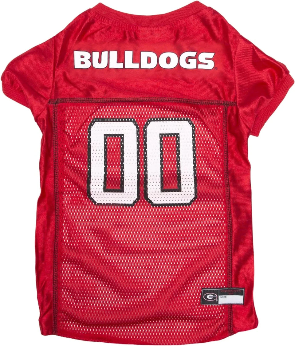 Pets First Georgia Bulldogs NCAA Mesh Dog Jersey, Dog Apparel, XL/1, view 5