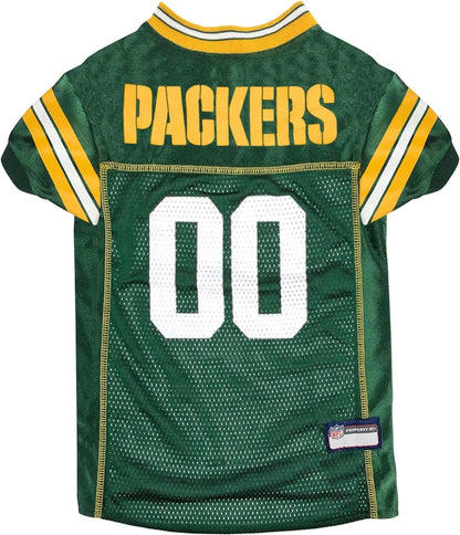 Green Bay Packers Pet Striped Jersey - Pets Perfect